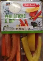 Mängden socker i Vegi sticks and dip