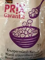 Mängden socker i Muesli croustillant nature