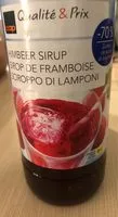 Mängden socker i Sirop de framboise