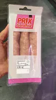Mängden socker i Saucisse à rôtir de porc