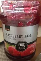 Mängden socker i Raspberry jam handmade