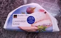 Mängden socker i Camembert Suisse