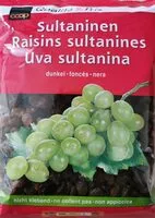Mängden socker i Raisins sultanines