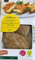 Mängden socker i Quorn mozzarella et pesto
