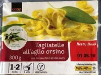 Mängden socker i Tagliatelles à l'ail des ours