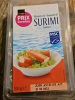 Mängden socker i Surimi