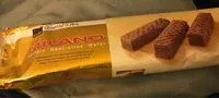 Mängden socker i Milano Gaufrettes enrobées de chocolat au lait