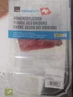 Mängden socker i Viande des Grisons IGP