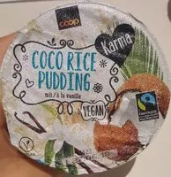 Mängden socker i Coco rice pudding