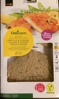 Mängden socker i Escalope poivre et citron