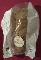 Mängden socker i Pain aux noix bio