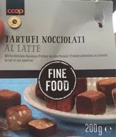 Mängden socker i tartuffi nocciolati al latte