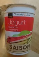 Mängden socker i Yogourt Rhubarbe