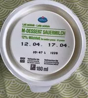 Mängden socker i M-Dessert Sauermilch
