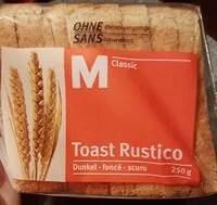 Mängden socker i Toast rustico foncé