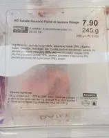 Mängden socker i Salade saumon fumé et quinoa rouge