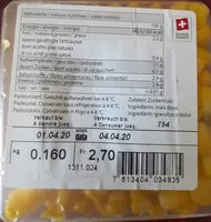 Mängden socker i Grains de mais doux