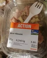 Mängden socker i Wurst-Käsesalat