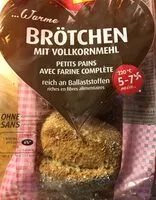 Mängden socker i Brötchen mit Vollkornmehl