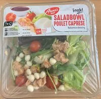 Mängden socker i Saladbowl poulet caprese