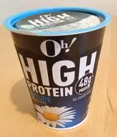 Mängden socker i Oh High protein nature