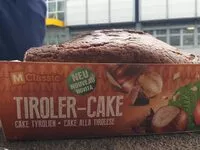 Mängden socker i Cake tyrolien