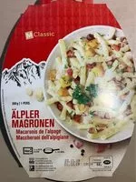 Mängden socker i Macaronis de l'alpage