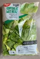 Mängden socker i Laitue pommée avec cœurs