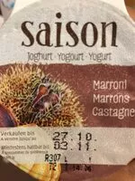 Mängden socker i Yogourt Marrons