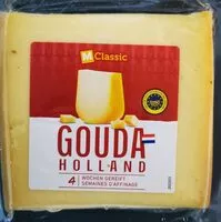 Mängden socker i Gouda Holland 4 semaines affinage