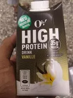Mängden socker i High protein drink vanille