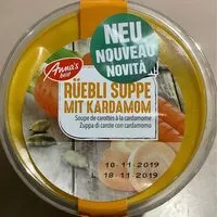Mängden socker i Soupe de carottes à la cardamome