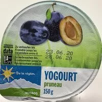 Mängden socker i Yogourt pruneau, de la région