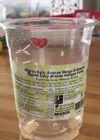 Mängden socker i Daily ananas mango fraises