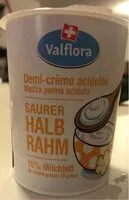 Mängden socker i Saurer Halbrahm