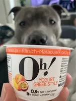 Mängden socker i Yogurt greek style pêche et maracuja