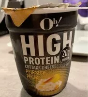 Mängden socker i High protein cottage cheese peche