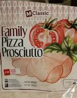 Mängden socker i Family pizza M classic