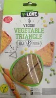 Mängden socker i Vegetable triangle