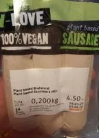 Mängden socker i Plant-based sausage