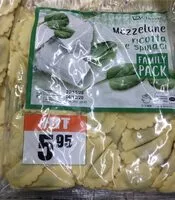 Mängden socker i Mezzelune ricotta e spinaci