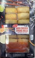 Mängden socker i Mini chicken spring rolls