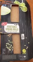 Mängden socker i Vegetable spring rolls
