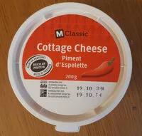 Mängden socker i Cottage Cheese piment d'espelette