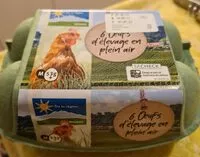 Mängden socker i 6 oeuf d'élevage en plein air