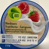 Mängden socker i Yogourt grec Framboise, BIO