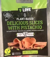 Mängden socker i Plant based delicious slices with pistachio
