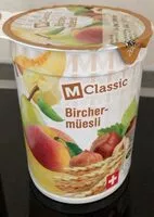 Mängden socker i Bircher-müesli