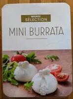 Mängden socker i Mini burrata