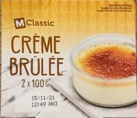Mängden socker i Crème brûlée